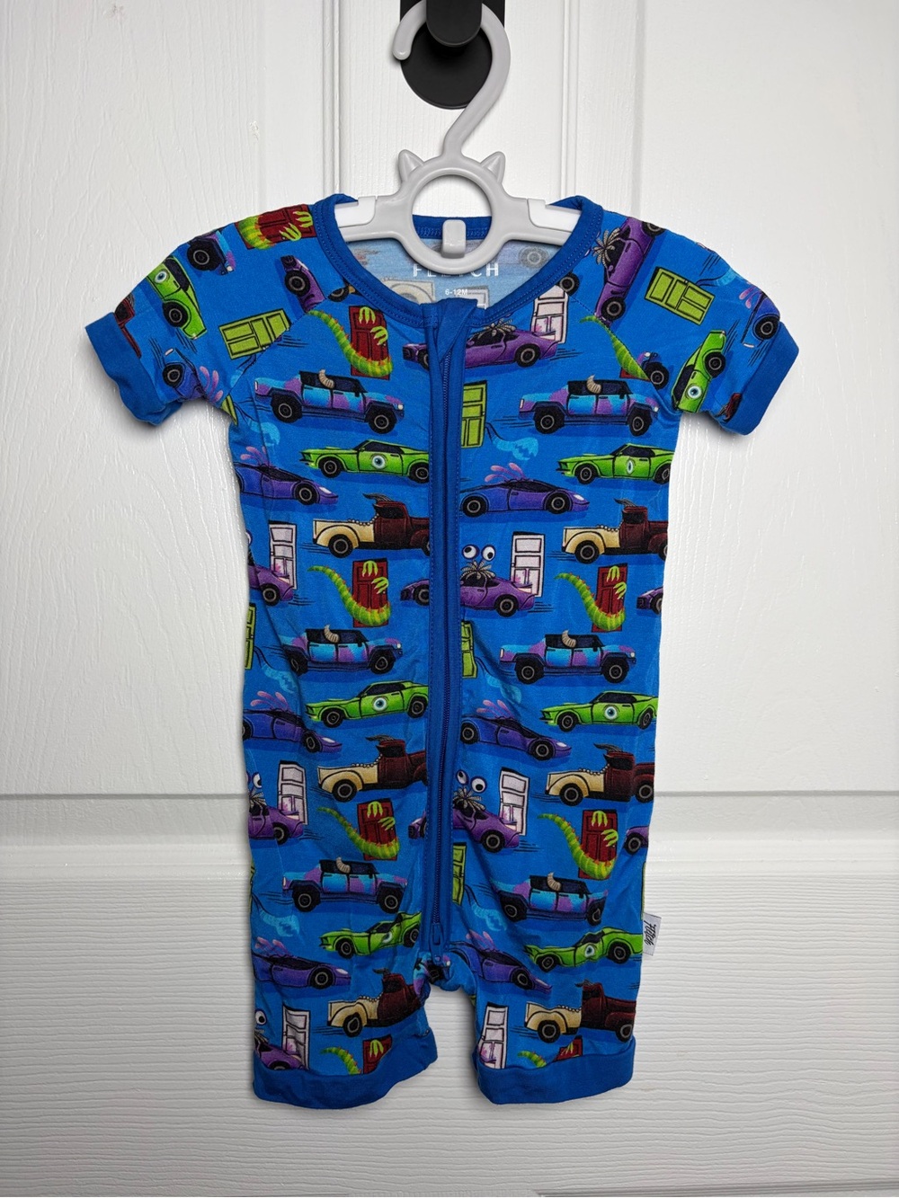 Fletch Monsters Inc Cars Bamboo Shorty Zippy Romper 6-12M